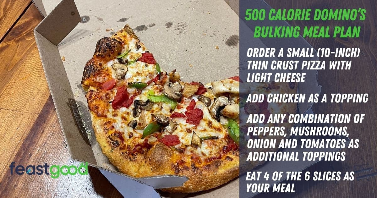 500 calorie bodybuilding domino's meal plan