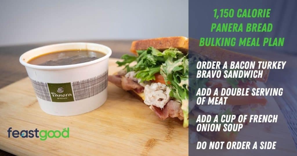 1,150 calorie bulking panera bread meal plan