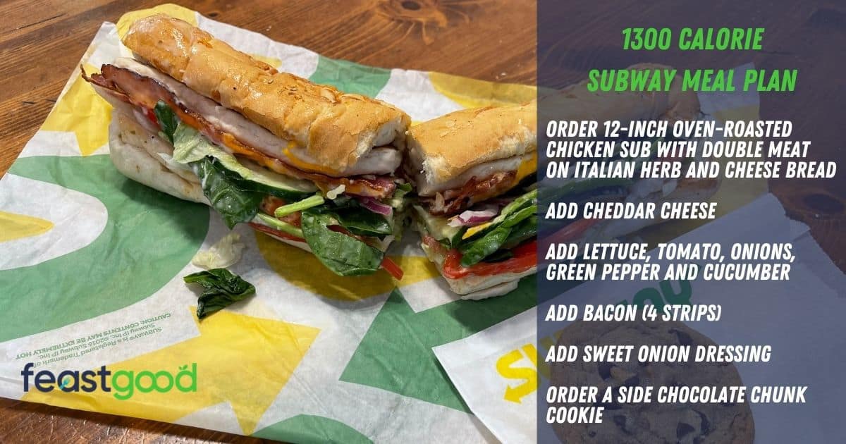 Subway: 1000+ Calorie Meal