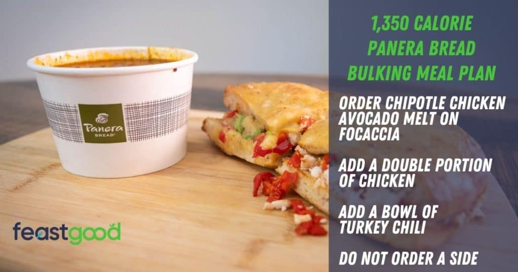 1,350 calorie bulking panera bread meal plan