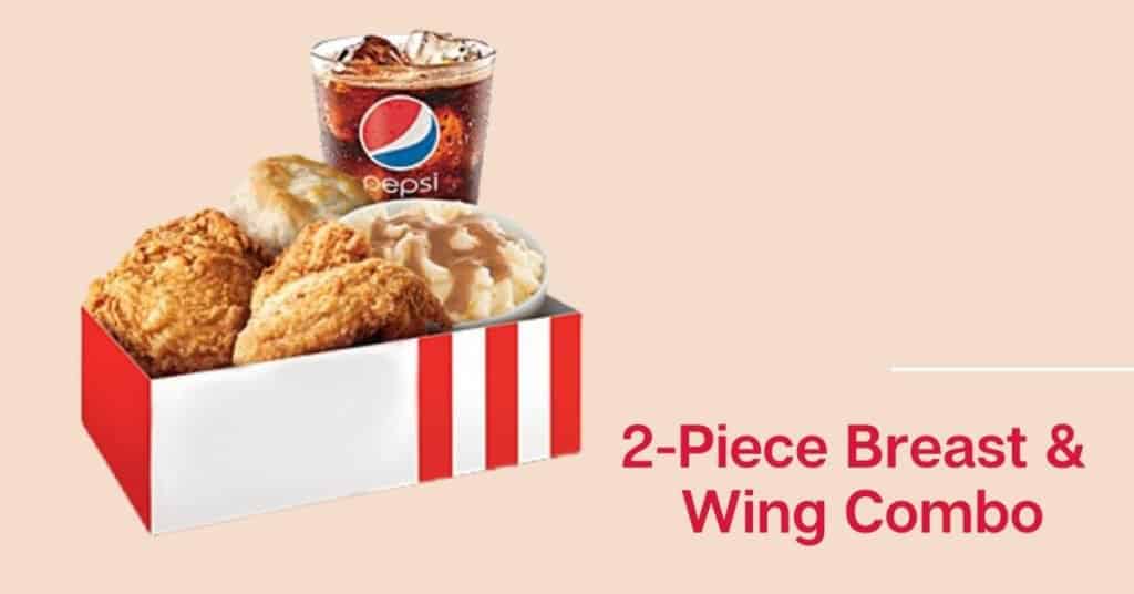 2-piece breast & wing combo