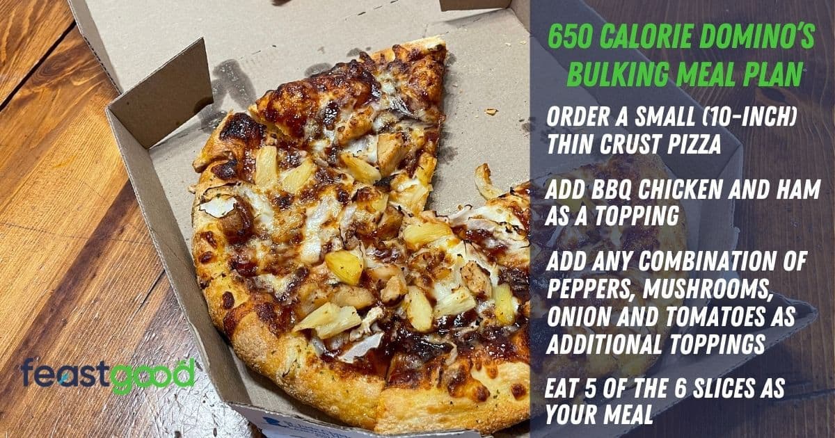 650 calorie bodybuilding domino's meal plan