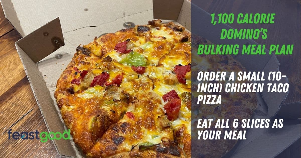 1100 calorie bodybuilding domino's meal plan