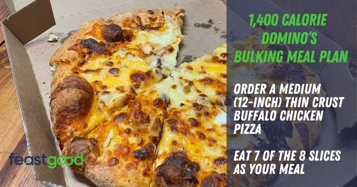 1400 calorie bodybuilding domino's meal plan