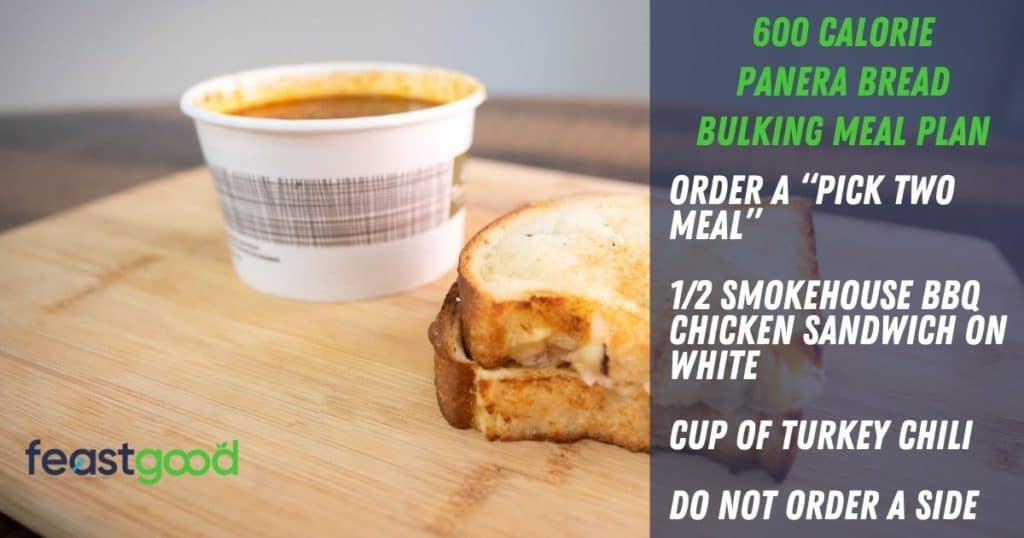 600 calorie bulking panera bread meal plan