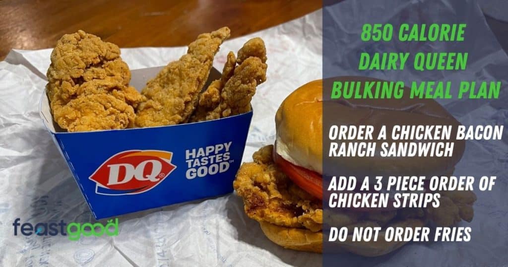 850 calorie dairy queen meal plan