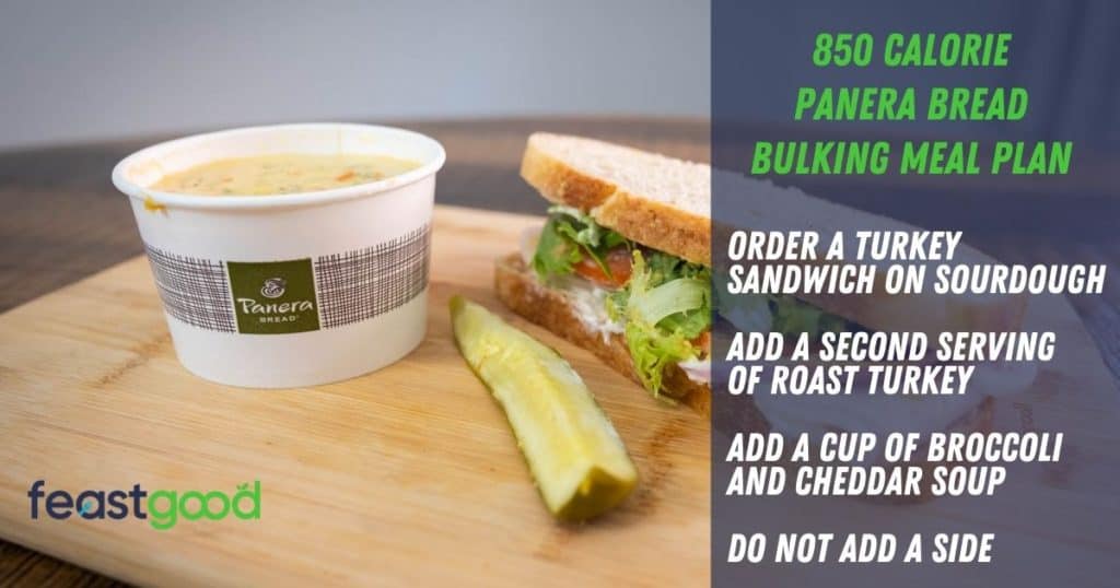 850 calorie bulking panera bread meal plan