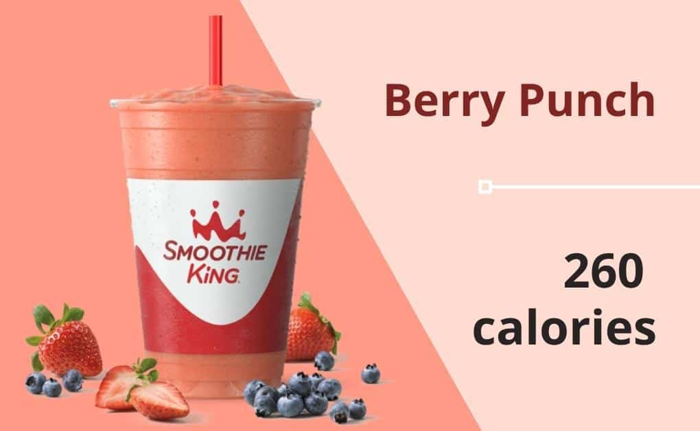 Smoothie King: Berry Punch - 260 calories