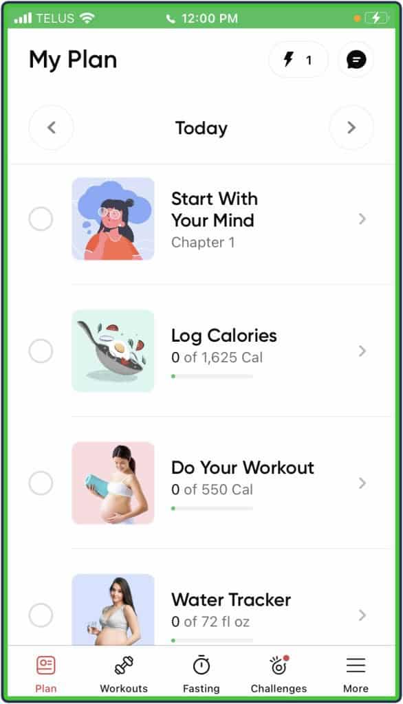 Betterme App - My Plan