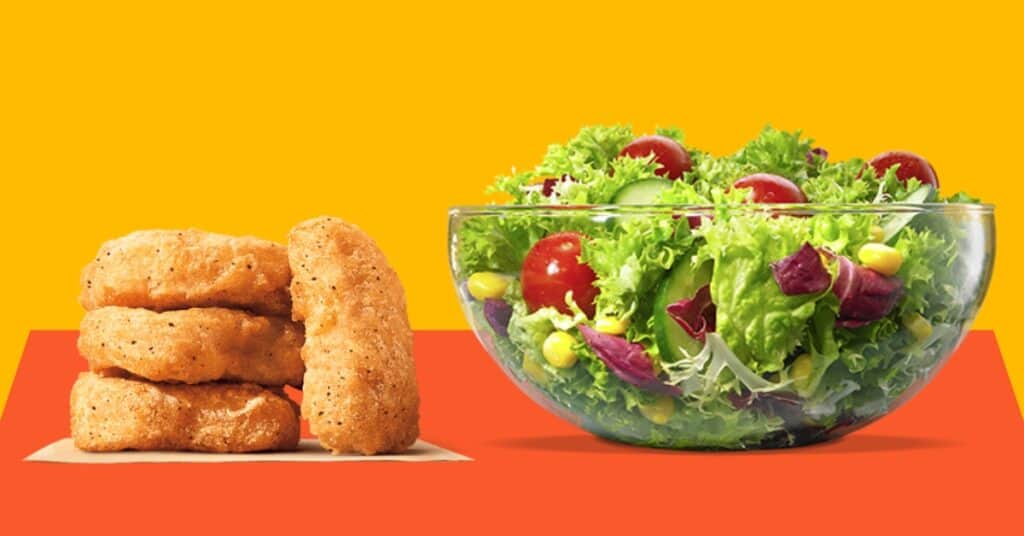 Burger King: Chicken Nugget Meal (With Side Salad)