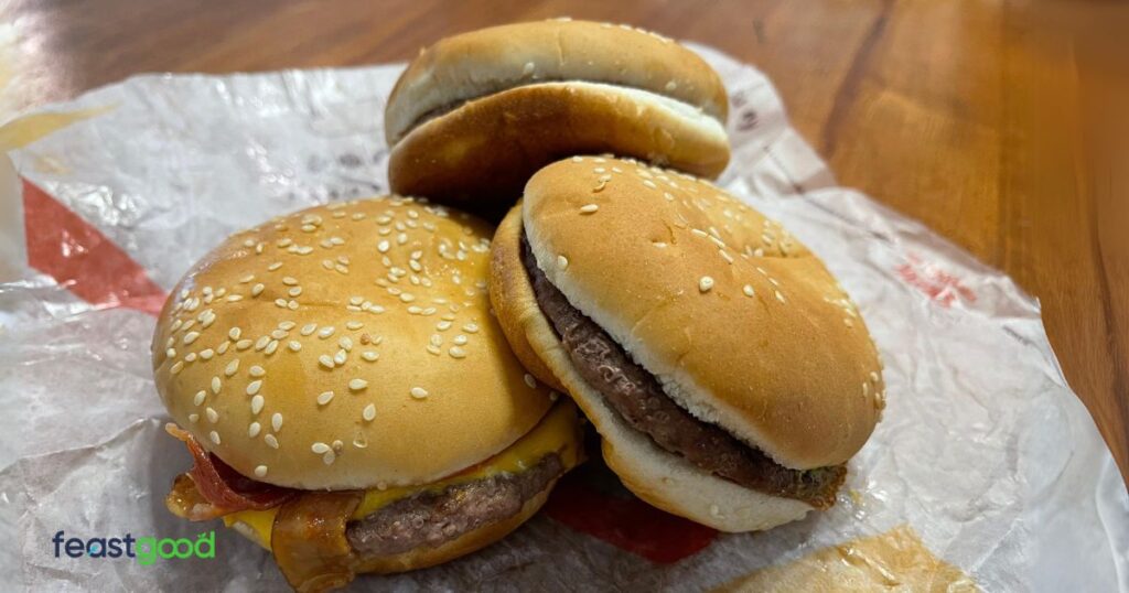 Burger King Cutting Meal #3: Single Quarter Pound King (660 Calories)