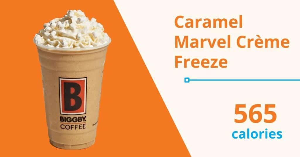 Caramel Marvel Crème Freeze (565 calories) 