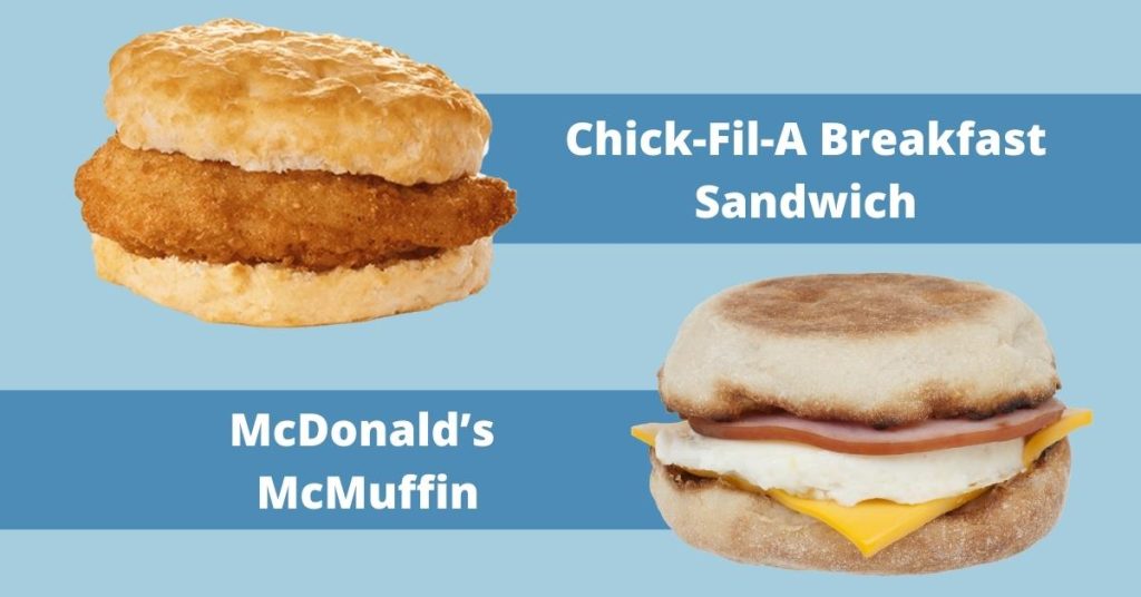 Chick-Fil-A Breakfast Sandwich vs McDonald’s McMuffin