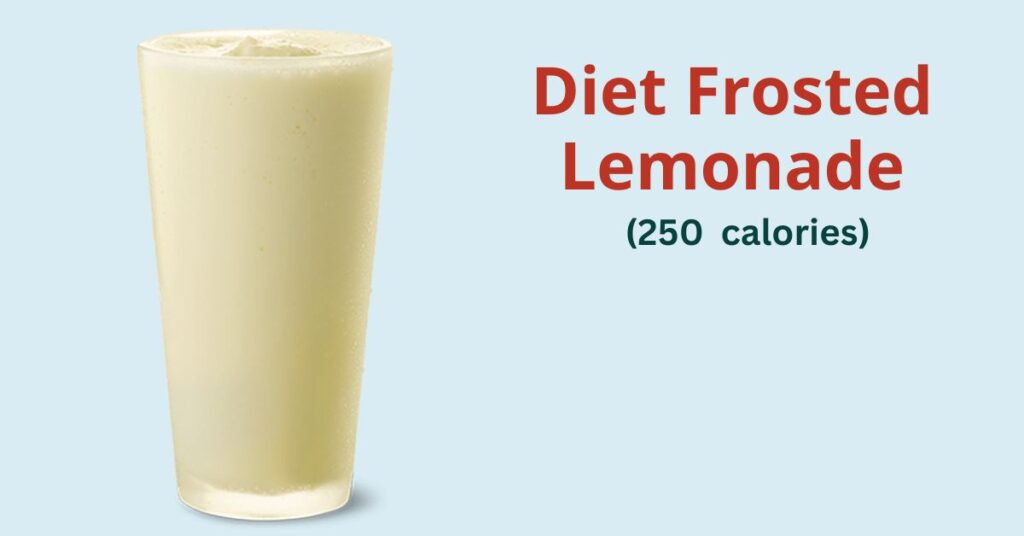 Chick-fil-A: diet frosted lemonade (250 calories)