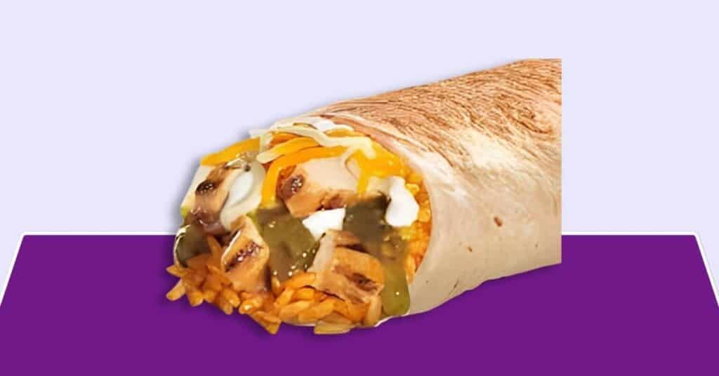 Chicken Burrito (with extra chicken) at Taco Bell