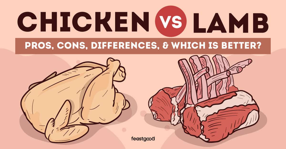 Chicken vs. Lamb pros, cons, differences, & which is better