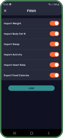 Cronometer sync with Fitbit