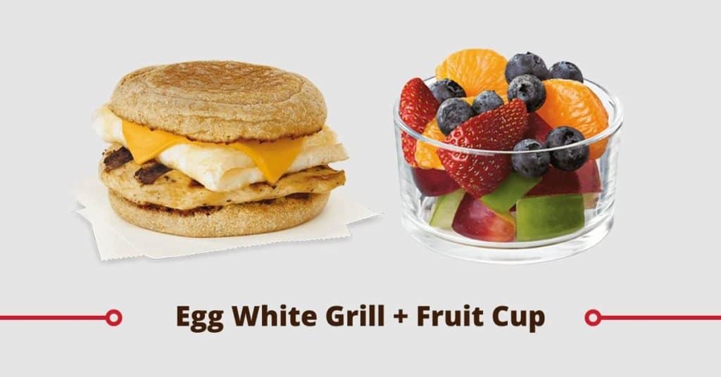 Egg white grill + Fruit cup