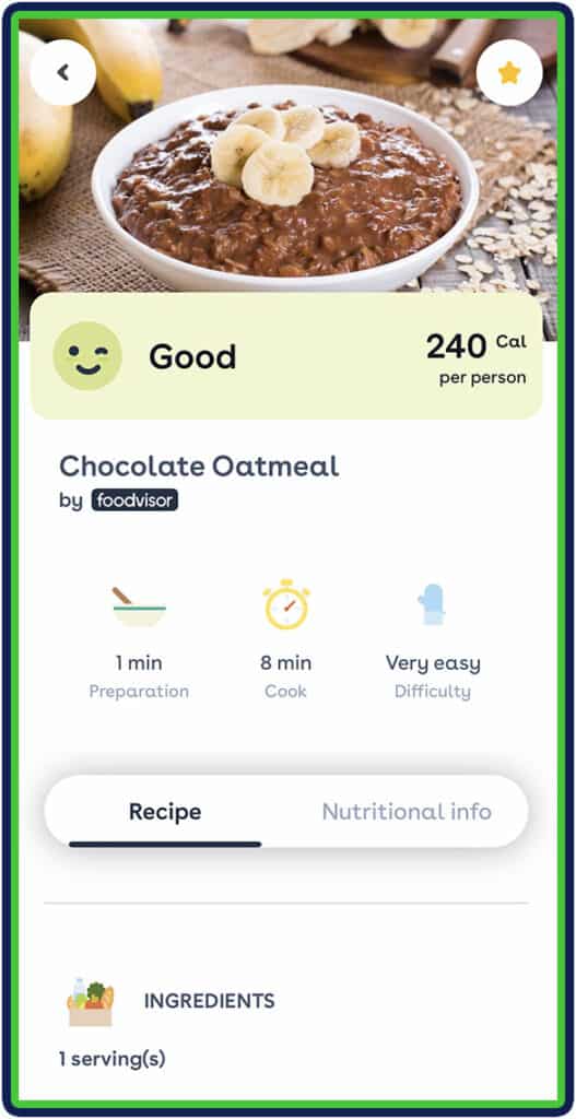 Foodvisor - Recipe database