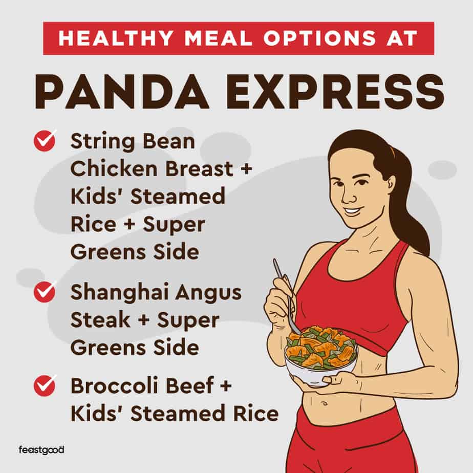 Healthy meal pptions At Panda Express