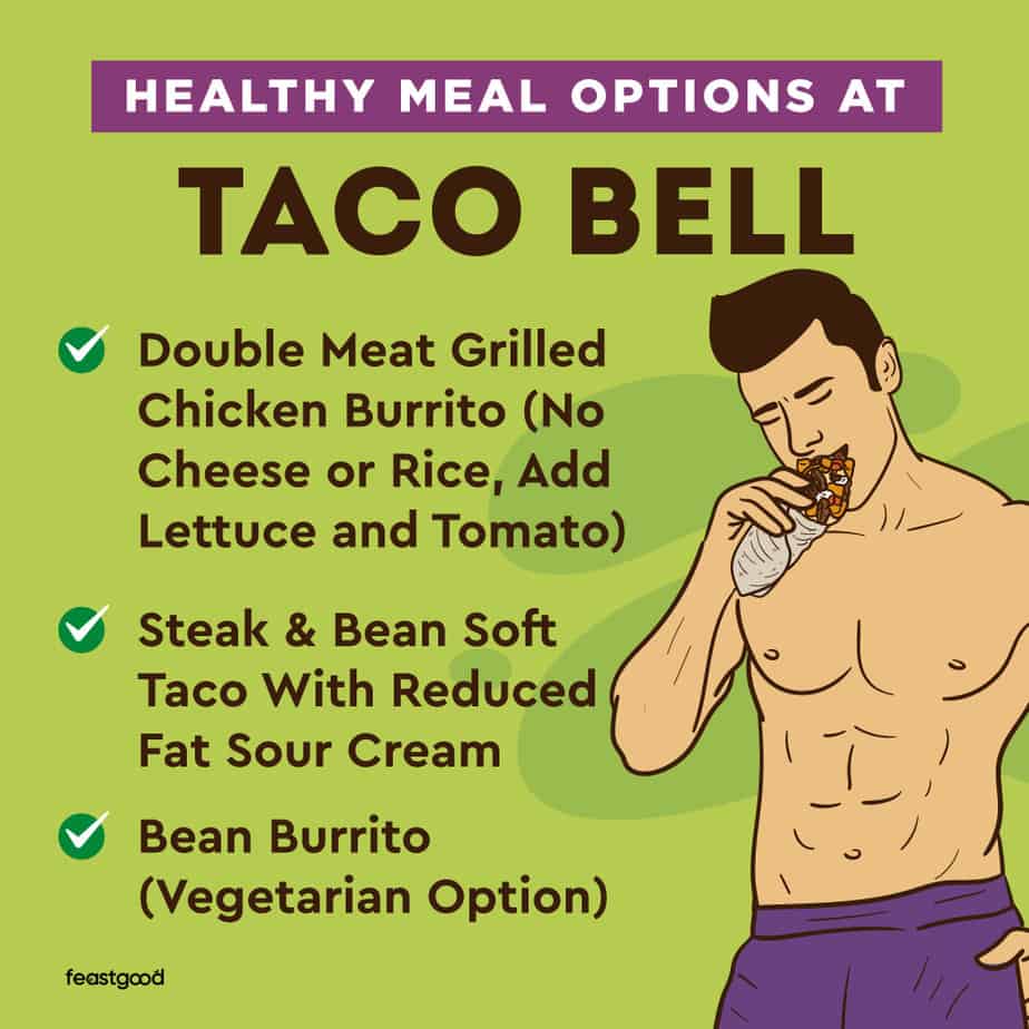 Healthy meal options at Taco Bell