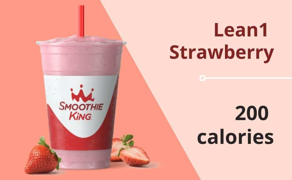 Smoothie King: Lean1 Strawberry - 200 calories