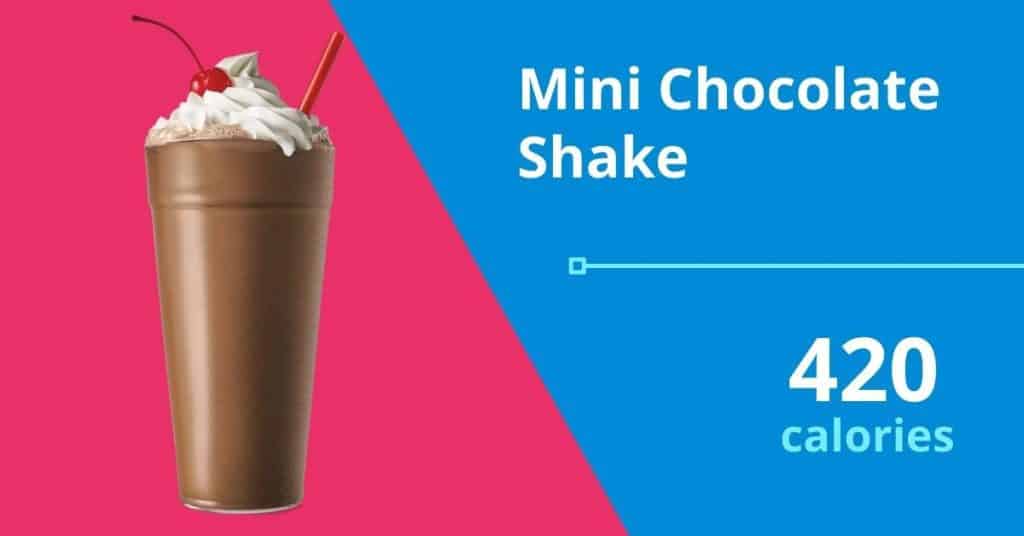 Mini Chocolate Shake, 420 calories