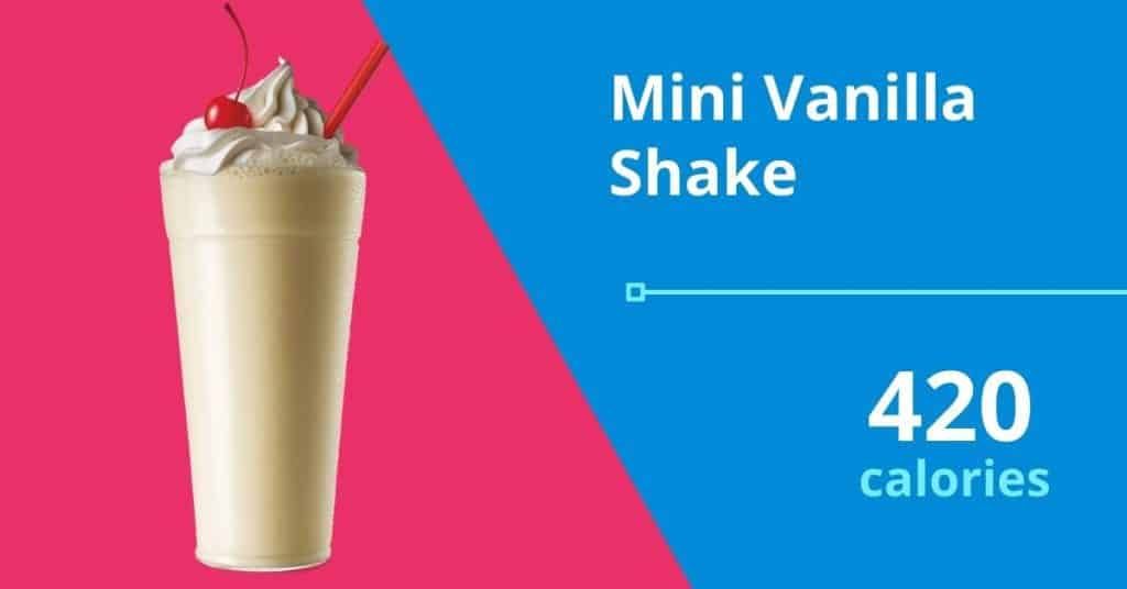 Mini Vanilla Shake, 420 calories