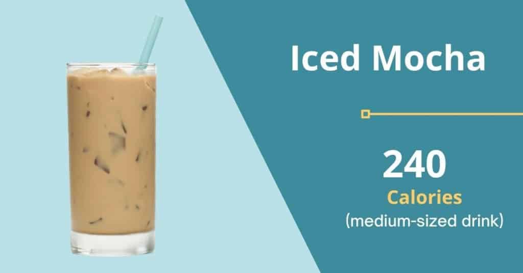 Mocha, iced (240 calories for a Medium-Sized Drink)