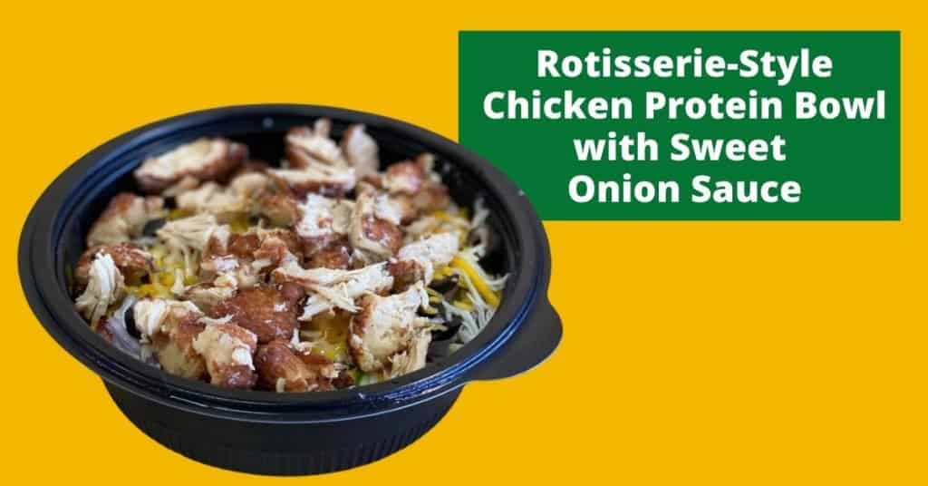 Rotisserie-Style Chicken Protein Bowl with Sweet Onion Sauce