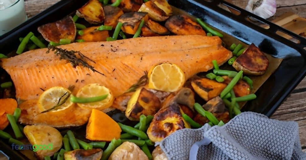 Salmon, Sweet Potato & Green Beans