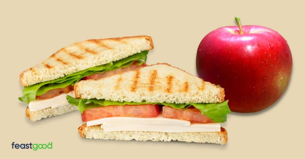 Sandwich + Apple