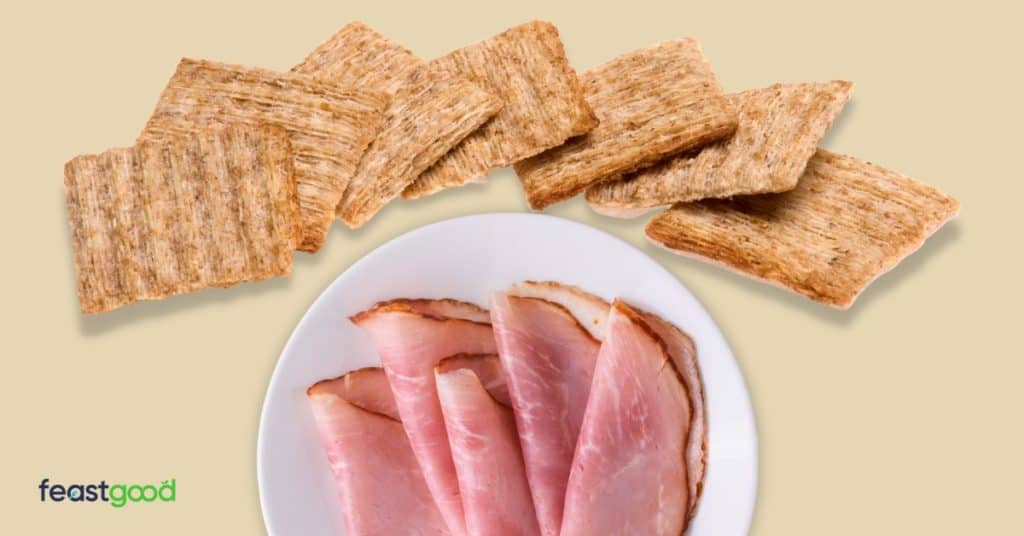 Snack Plate: slices oven-roasted turkey deli meat & crackers