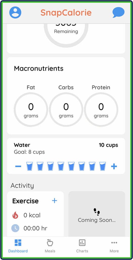 SnapCalorie: Track water intake