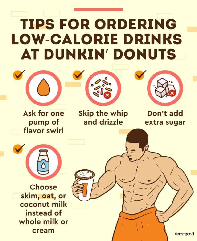 Tips for ordering low-calorie drinks at Dunkin’ Donuts