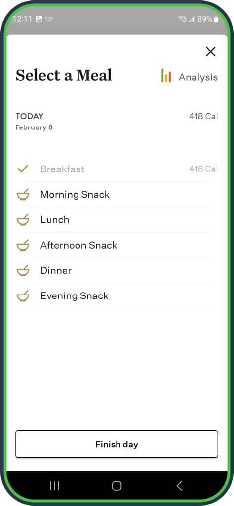 Track Calories - breakfast