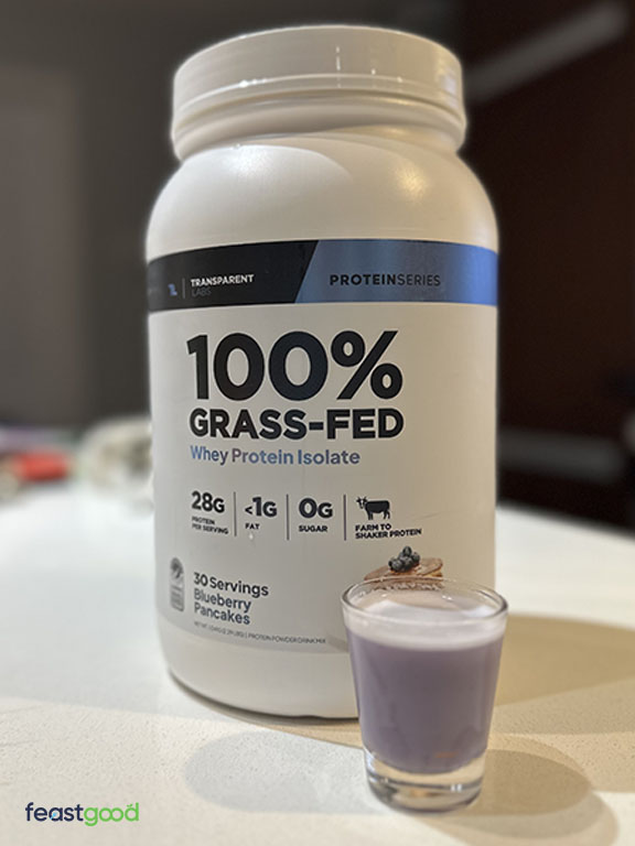 Transparent Labs blueberry pancakes protein