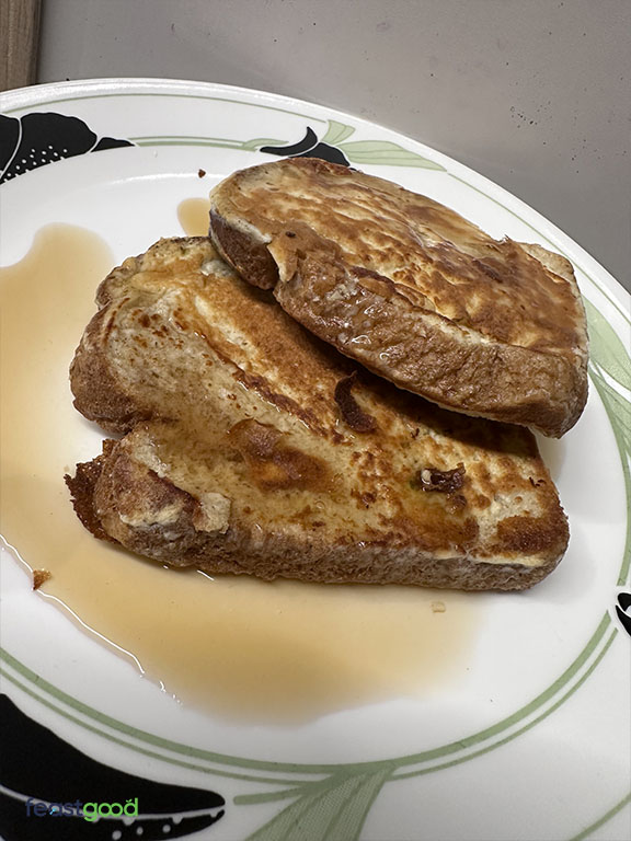 Transparent Labs cinnamon french toast added to pancakes