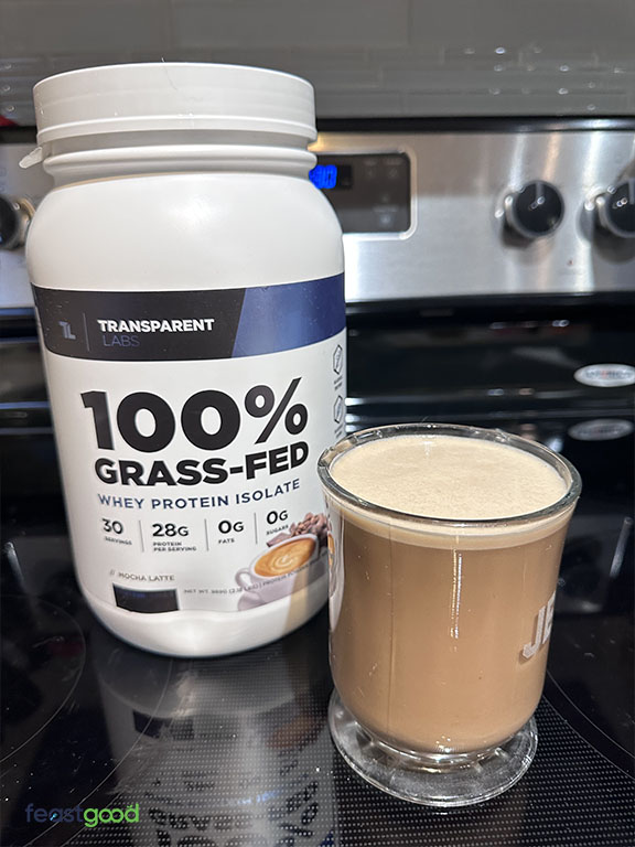 Transparent Labs mocha latte flavor