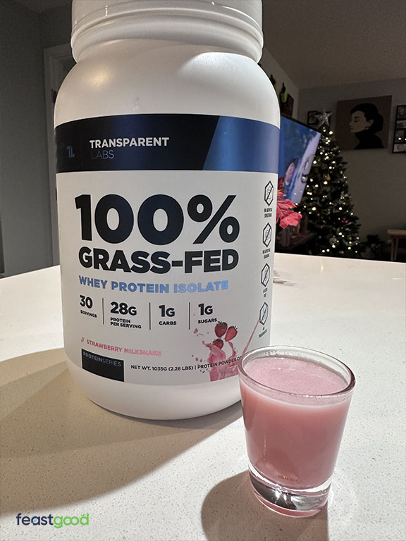 Transparent Labs strawberry milkshake flavor