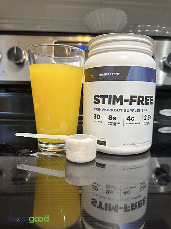 transparent labs stim free