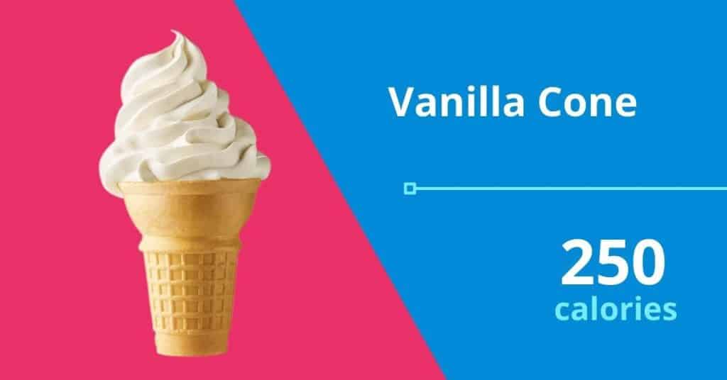 Vanilla Cone, 250 calories