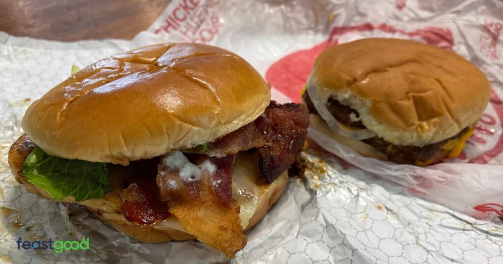 Wendy’s Bulking Meal #2: Grilled Asiago Club + Double-Stack Hamburger (1080 Calories)