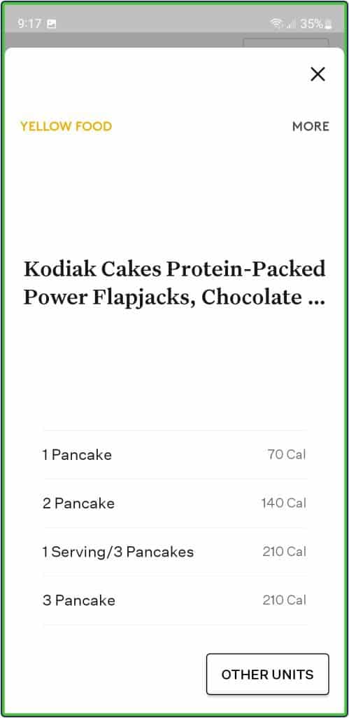 Noom - Kodiak cakes protein