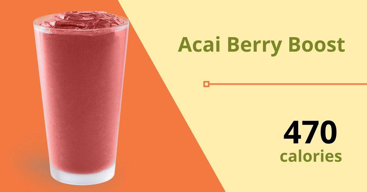 tropical smoothies acai berry boost (470 calories) 