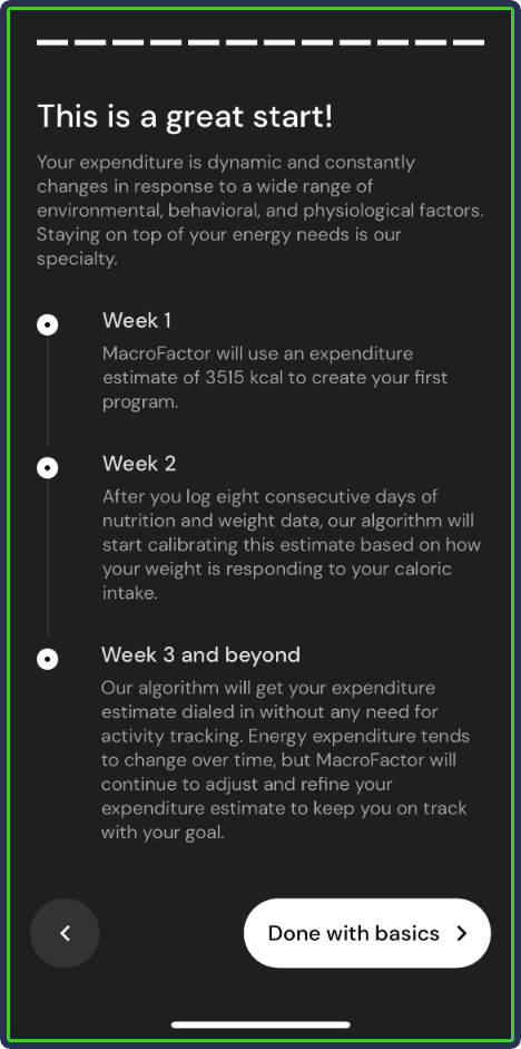 MacroFactor: teaches few basic nutrition