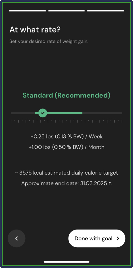 MacroFactor: weight target rate