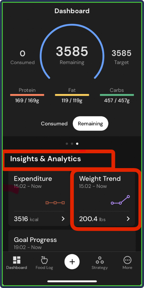 MacroFactor: Weight Trends - insights & analytics