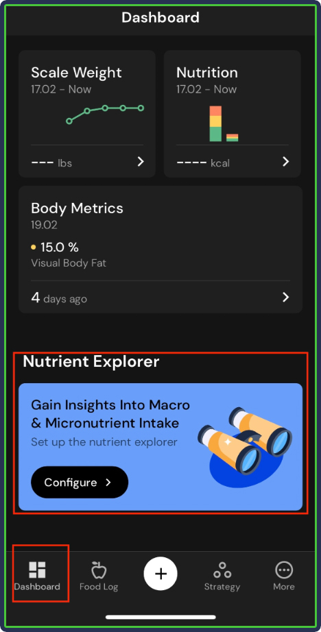 MacroFactor: Custom Micronutrient Goals - nutrient explorer