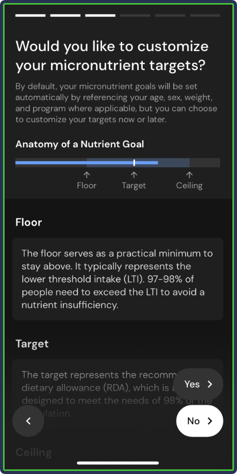 MacroFactor: Custom Micronutrient Goals - customize your micronutrient targets